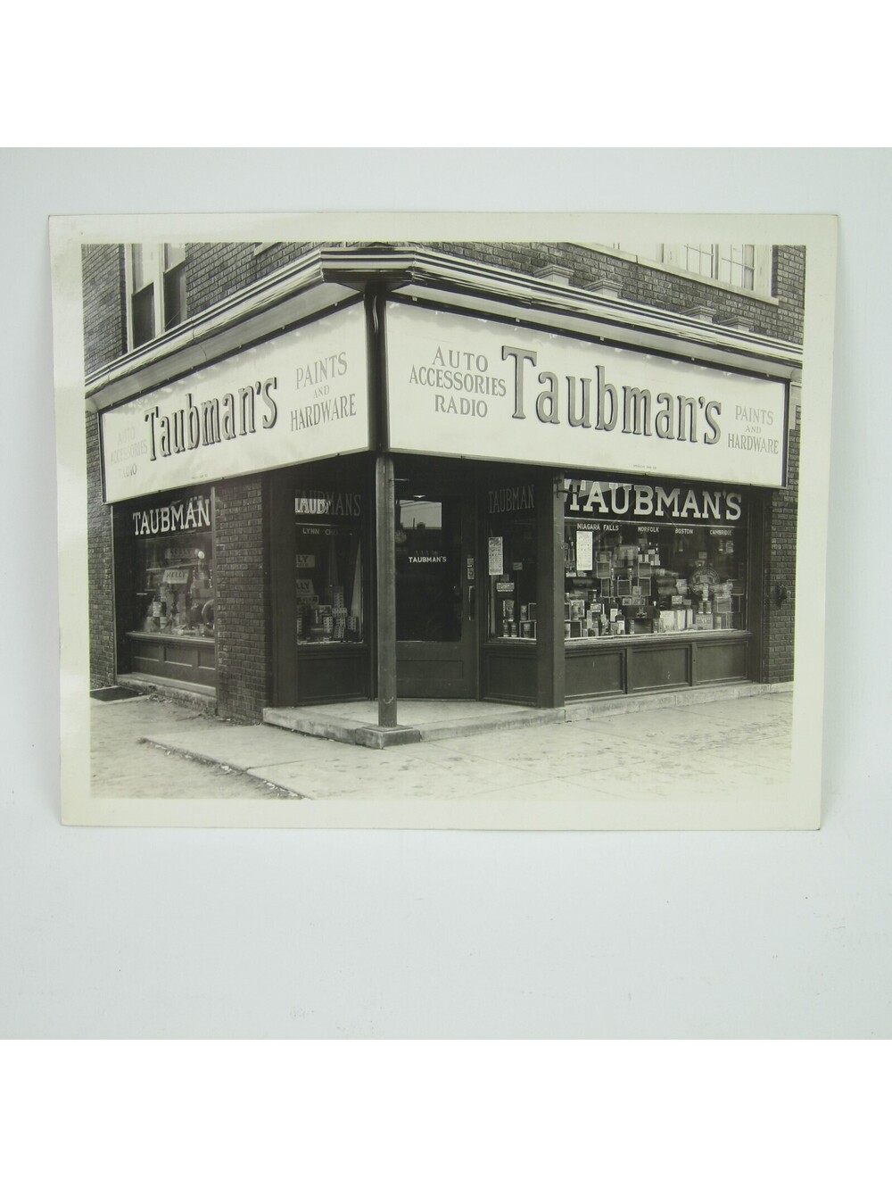 Photograph Indianapolis Indiana Taubman's Store Entrance Sign Antique 1920s